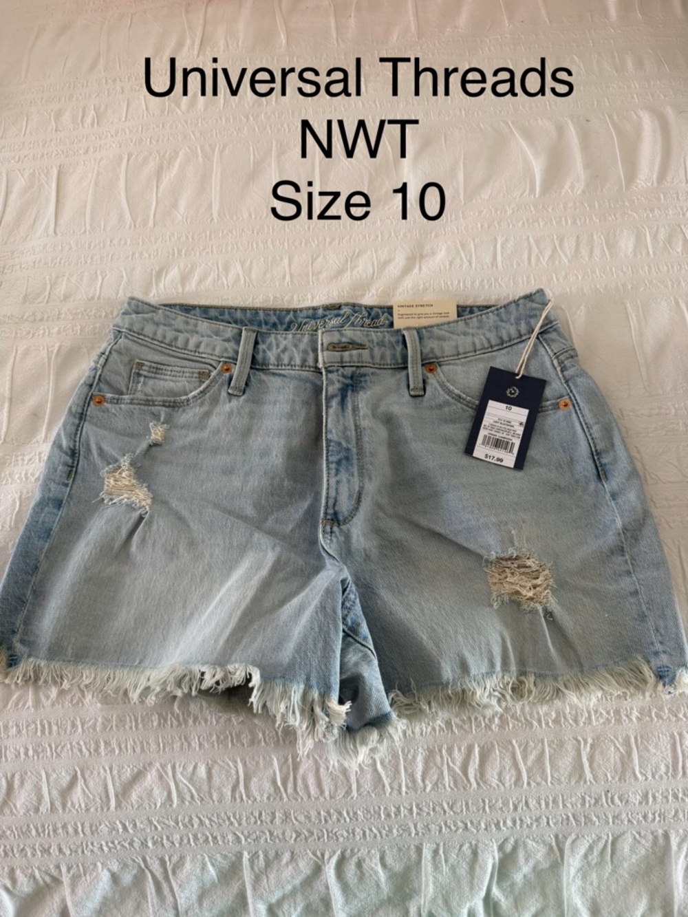Universal Thread Light Blue Distressed Denim Cutoff Shorts